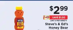 ShopRite Steve's & Ed's Honey Bear offer