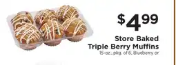 ShopRite Store Baked Triple Berry Muffins offer
