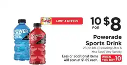ShopRite Powerade Sports Drink offer
