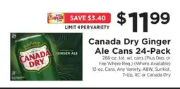 ShopRite Canada Dry Ginger Ale Cans 24-Pack offer