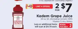 ShopRite Kedem Grape Juice offer