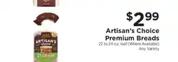 ShopRite Artisan’s Choice Premium Breads offer