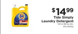 ShopRite Tide Simply Laundry Detergent offer