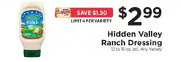 ShopRite Hidden Valley Ranch Dressing offer