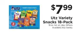 ShopRite Utz Variety Snacks 18-Pack offer