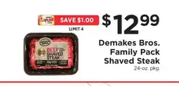 ShopRite Demakes Bros Family Pack Shaved Steak offer
