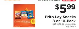 ShopRite Frito Lay Snacks 8 or 10-Pack offer