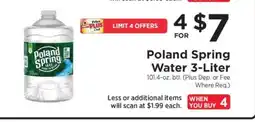 ShopRite Poland Spring Water 3-Liter offer