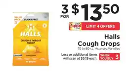 ShopRite Halls Cough Drops offer