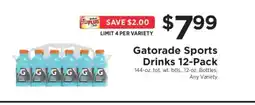 ShopRite Gatorade Sports Drinks 12-Pack offer