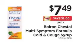 ShopRite Boiron Chestal Multi-Symptom Formula Cold & Cough Syrup offer