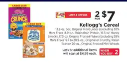 ShopRite Kellogg's Cereal offer