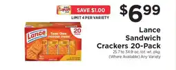 ShopRite Lance Sandwich Crackers 20-Pack offer