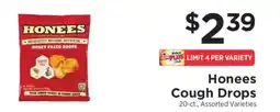 ShopRite Honees Cough Drops offer