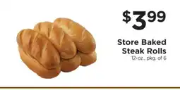 ShopRite Store Baked Steak Rolls offer