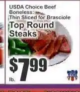 Key Food Top Round Steaks offer