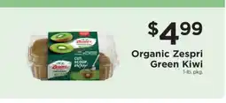 ShopRite Organic Zespri Green Kiwi offer