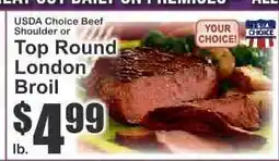 Key Food Top Round London Broil offer