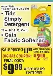 Key Food Gain Fabric Softener offer