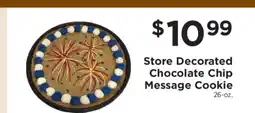 ShopRite Store Decorated Chocolate Chip Message Cookie offer