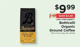 ShopRite Botticelli Organic Ground Coffee offer