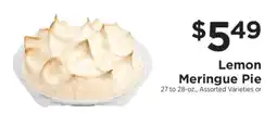 ShopRite Lemon Meringue Pie offer
