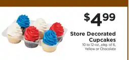 ShopRite Store Decorated Cupcakes offer