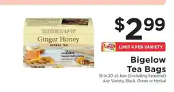 ShopRite Bigelow Tea Bags offer