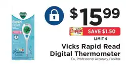 ShopRite Vicks Rapid Read Digital Thermometer offer