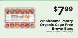 ShopRite Wholesome Pantry Organic Cage Free Brown Eggs offer