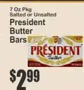 Key Food President Butter Bars offer
