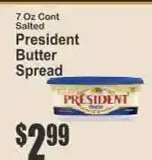 Key Food President Butter Spread offer