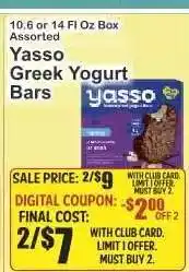 Key Food Yasso Greek Yogurt Bars offer
