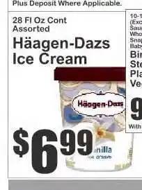 Key Food Häagen Dazs Ice Cream offer
