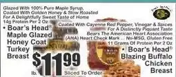 Key Food Boar's Head Maple Glazed Honey Coat Turkey Breast offer