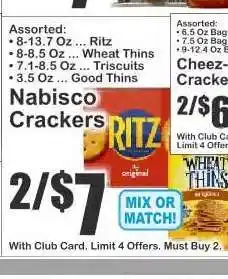 Key Food Nabisco Crackers offer
