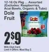 Key Food Dole Fruit offer