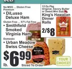 Key Food Urban Meadow Swiss Cheese offer
