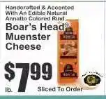 Key Food Boar's Head Muenster Cheese offer