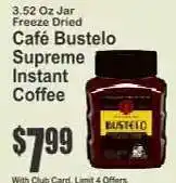 Key Food Café Bustelo Supreme Instant Coffee offer