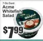 Key Food Acme Whitefish Salad offer
