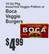 Key Food Boca Veggie Burgers offer