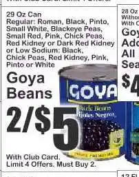 Key Food Goya Beans offer
