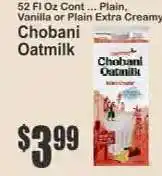 Key Food Chobani Oatmilk offer