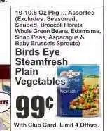 Key Food Birds Eye Steamfresh Plain Vegetables offer