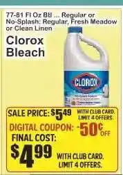 Key Food Clorox Bleach offer