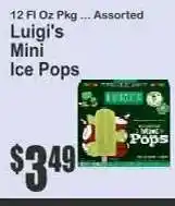 Key Food Luigi's Mini Ice Pops offer
