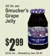 Key Food Smucker's Grape Jelly offer