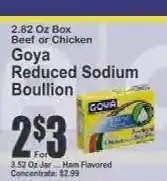 Key Food Goya Reduced Sodium Bouillon offer