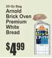 Key Food Arnold Brick Oven Premium White Bread offer